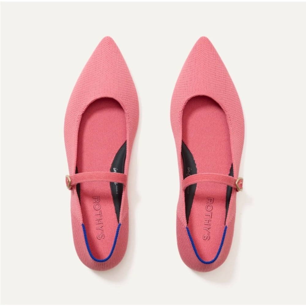 Rothy’s tulip pink May Jane ll flats sz 11 - Picture 3 of 15